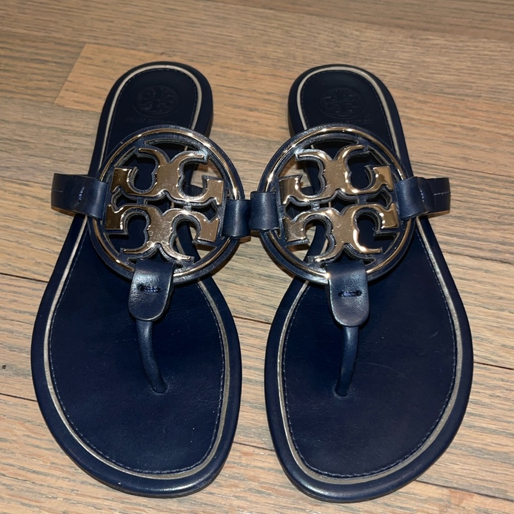 Brand New Miller Sandal Metal Navy Blue